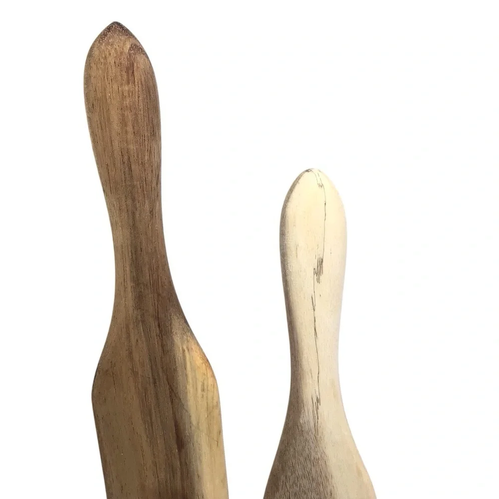 2Pc As Seen on TV Mad Hungry Original Acacia Spurtle Utensils, Natural